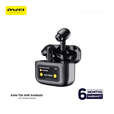 Awei T56 ANC Earbuds With LED Display