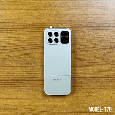 Titanic T70 4 sim supported Luxury Phone Gold